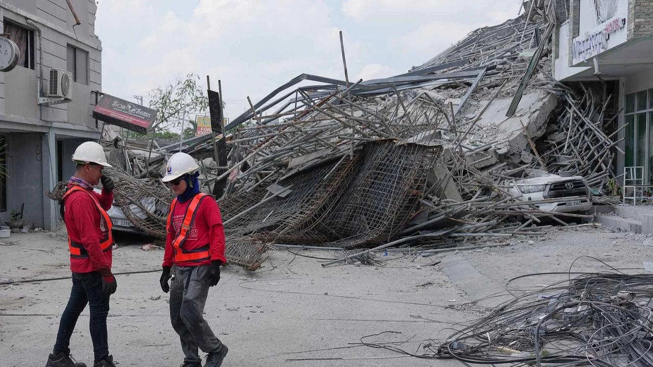 FOTO: Pencarian Korban Gedung Runtuh di Filipina Terus Berlangsung