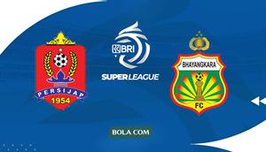Persijap vs Bhayangkara FC di BRI Super League. (Bola.com/Wiwig Prayugi)