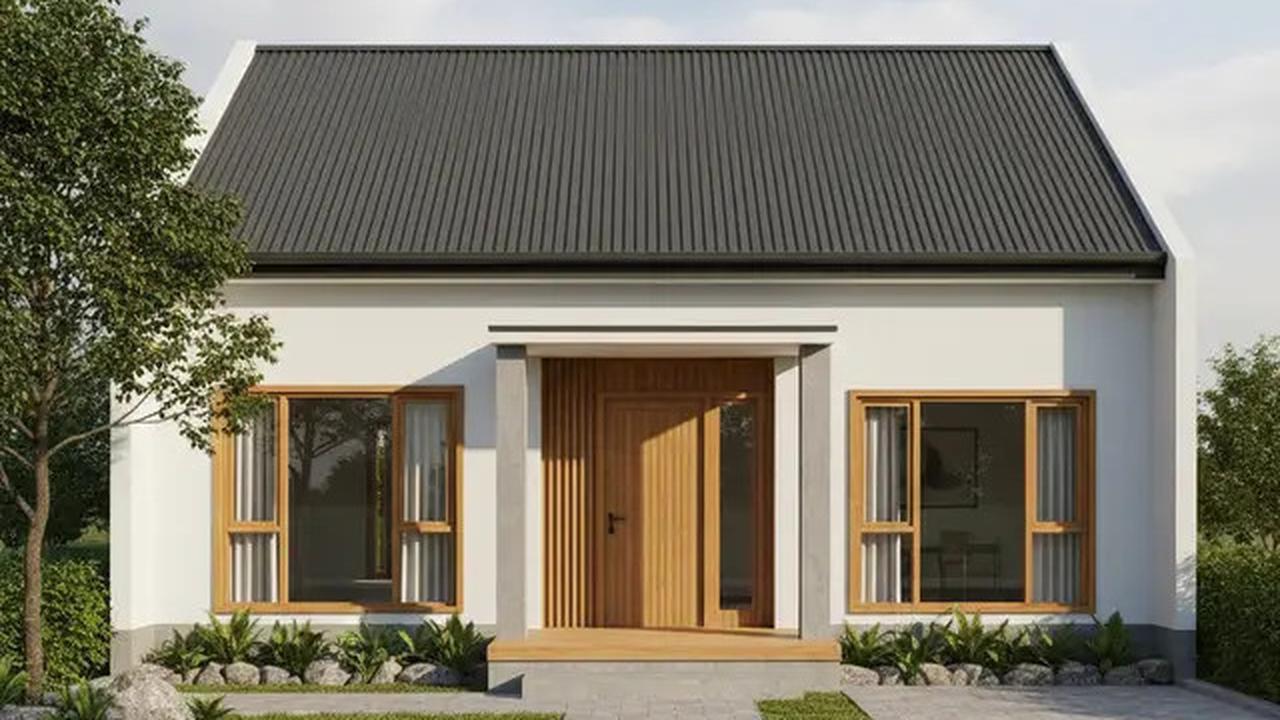 8 Gambar Rumah Sederhana 6x12 Atap Pelana, Desain Modern dan Estetik