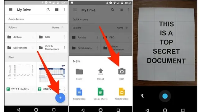Scan Google Drive