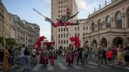 Festival ini berlangsung dari 30 Juni hingga 2 Juli 2023. (AP Photo/Vadim Ghirda)