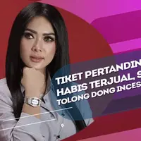 Begini respon Syahrini saat tidak bisa menonton secara langsung atlet voli secara langsung karena tiket habis terjual.