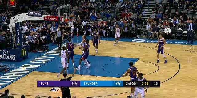 Cuplikan Pertandingan NBA : Thunder 118 vs Suns 101