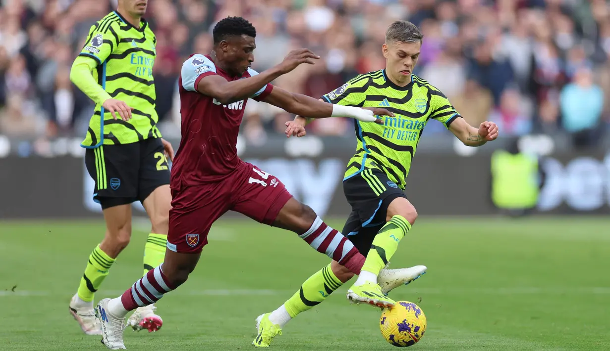 The Gunners tampil dominan sepanjang 2x45 menit pertandingan. (AP Photo/Ian Walton)