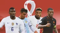 Cover Paul Pogba, Paulo Dybala, Reece James, dan Georginio Wijnaldum (Bola.com/Bayu Kurniawan Santoso)