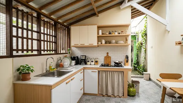 Desain Dapur Belakang Rumah Subsidi Anti Bocor