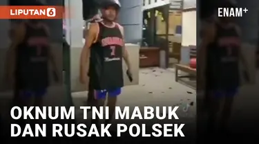 Sambil Mabuk, Prajurit TNI Rusak Polsek Kota Wasior