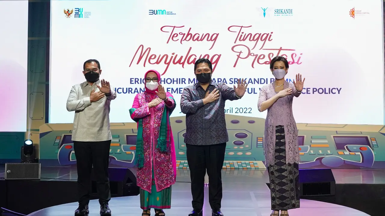 Menteri BUMN Erick Thohir mendukung lingkungan kerja tanpa diskriminasi, pelecehan, dan kekerasan. Dukungan tersebut dituangkan dalam program Respectful Workplace Policy (RWP). (Dok BUMN)