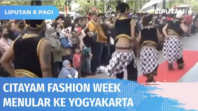 Fenomena Citayam Fashion Week mulai menular ke daerah lain, salah satunya di Kawasan Malioboro, Yogyakarta. Memanfaatkan jalur trotoar Malioboro, puluhan seniman dengan berpakaian unik ramaikan Malioboro Fashion Street.
