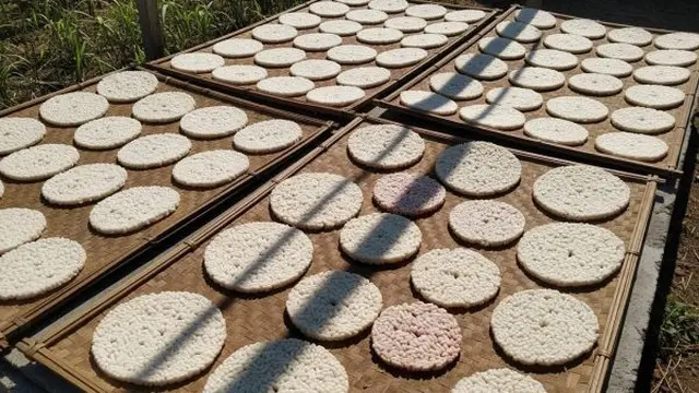 Proses Penjemuran Rengginang