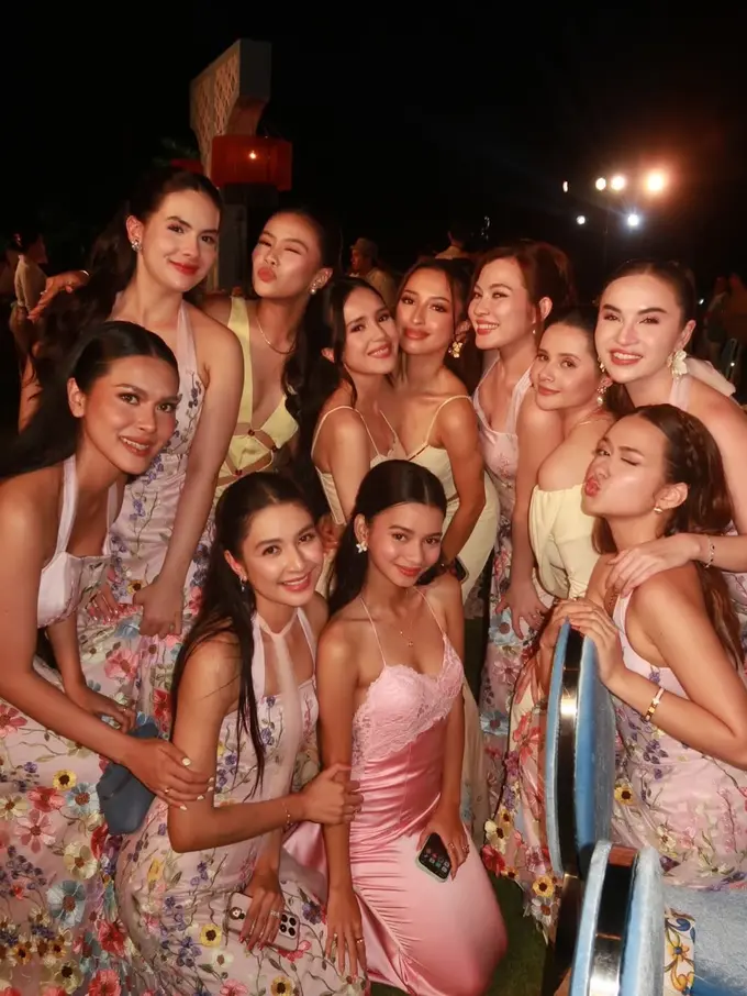 Pesona Para Bridesmaid Syifa Hadju di Resepsi Bali, Nuansa Floral yang Romantis dan Segar