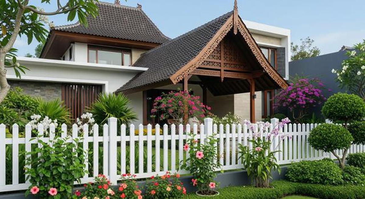 8 Inspirasi Desain Pagar Taman Bunga yang Bikin Halaman Rumah Makin Estetik