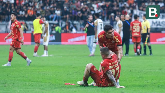 Foto: Wajah Lesu Pemain Persija Setelah Ditahan Imbang Dewa United di BRI Super League