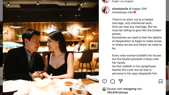 Unggahan Shandy Aulia. (Foto: Instagram @shandyaulia)