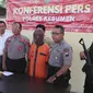 Konferensi pers pengungkapan kasus guru muridnya, di Kebumen, Jawa Tengah. (Foto: Liputan6.com/Polres Kebumen/Muhamad Ridlo)