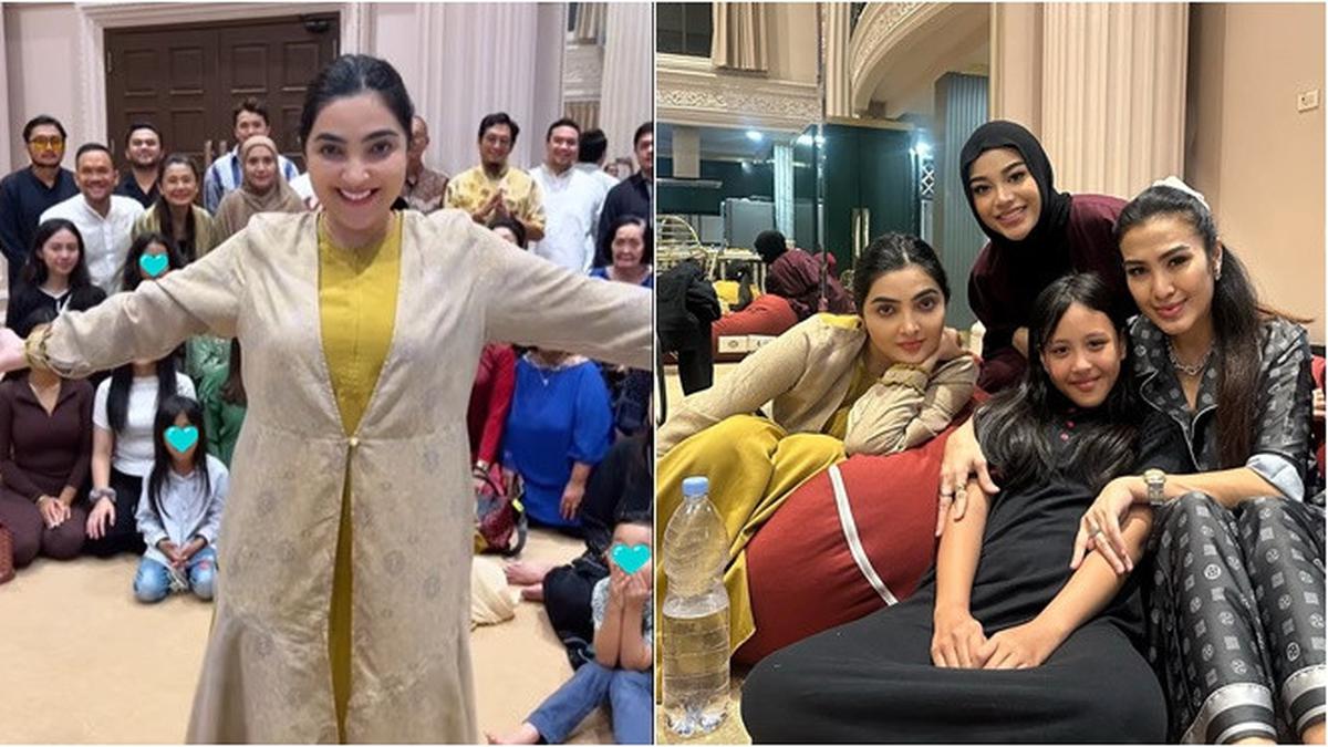 6 Potret Kehangatan Liza Natalia dan Ashanty di Acara Bukber Keluarga Besar