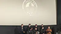 ATTA PS Pati FC me-launching nama dan logo baru di Djakarta Theatre XXI, Jakarta Pusat, Senin (14/6/2021). (Bola.com/Muhammad Adiyaksa)