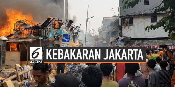 VIDEO: Ledakan Kompor Gas Hanguskan Belasan Rumah Warga