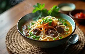 Resep Mie Kuah Daging Sapi Gurih, Kuah Bening Anti Amis