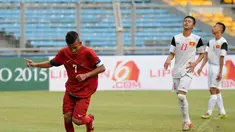 Timnas U-16 Indonesia sukses menumbangkan Vietnam 3-2 pada laga persahabatan di Stadion GBK Jakarta, (3/12/2014). (Liputan6.com/Helmi Fithriansyah)