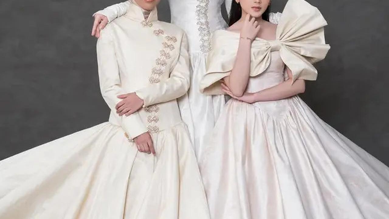 5 Gaya Pemotretan Irish Bella dengan Dua Anak Sambung, Terbaru dengan Dress Putih Mewah