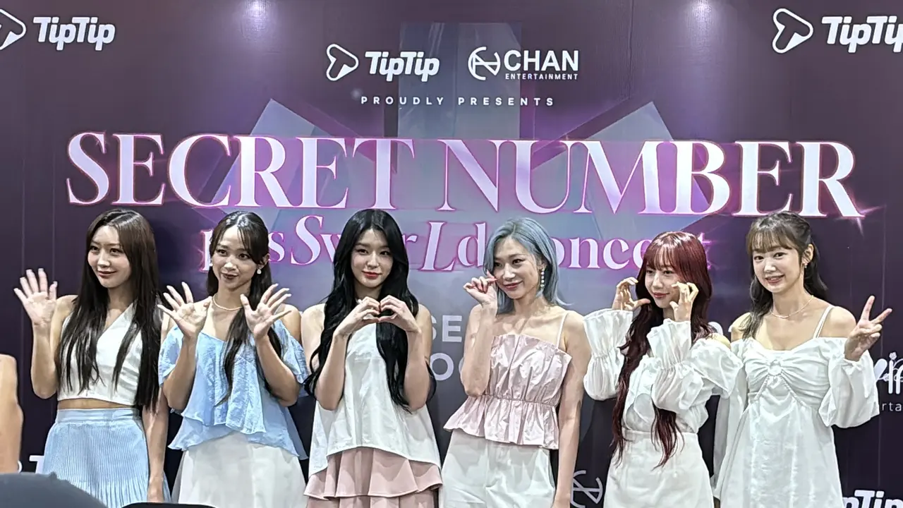 Potret Secret Number saat press conference sebelum menggelar konser di Jakarta (Dok/Patricia Vianney)