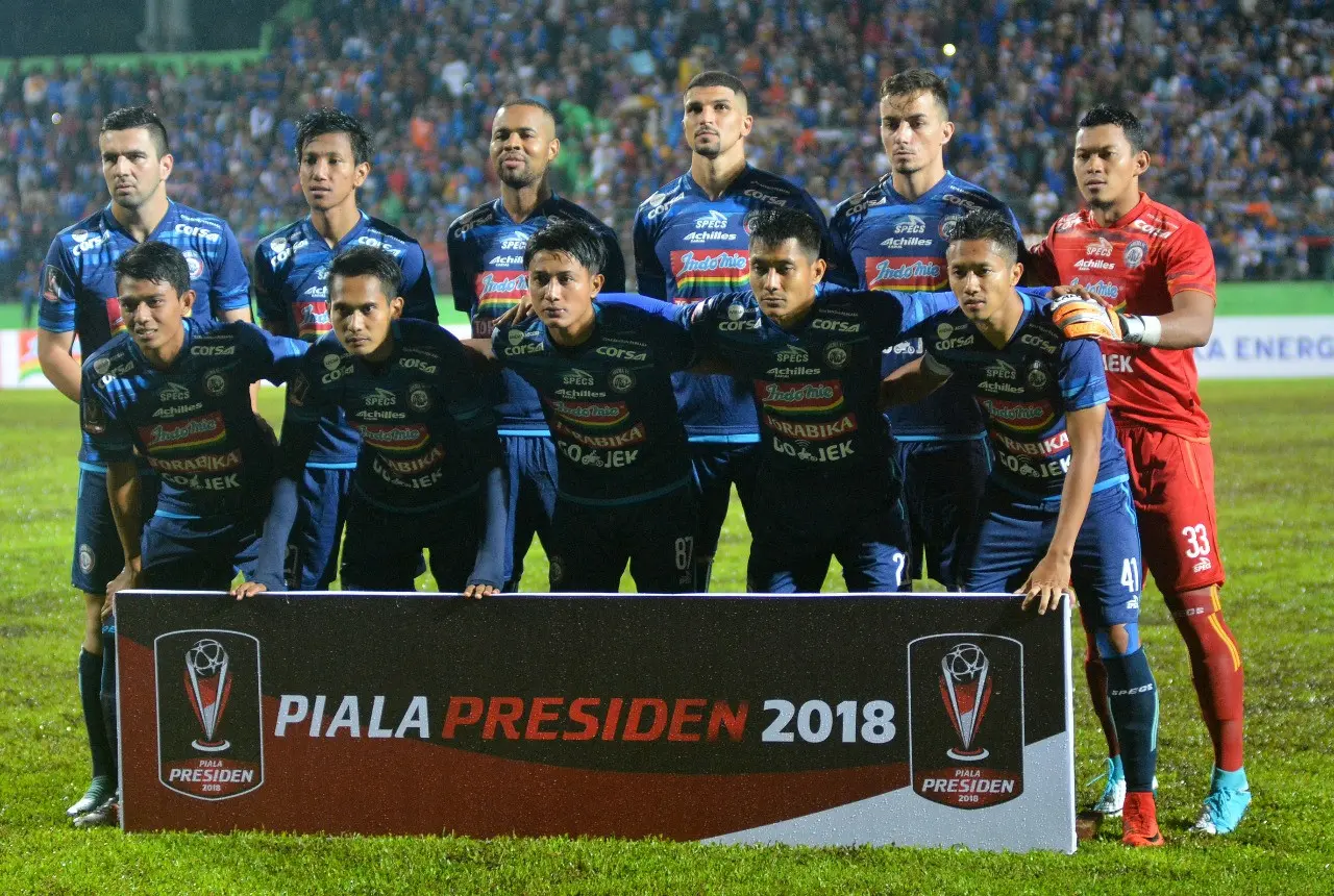 Arema FC. (Liputan6.com/Rana Adwa)