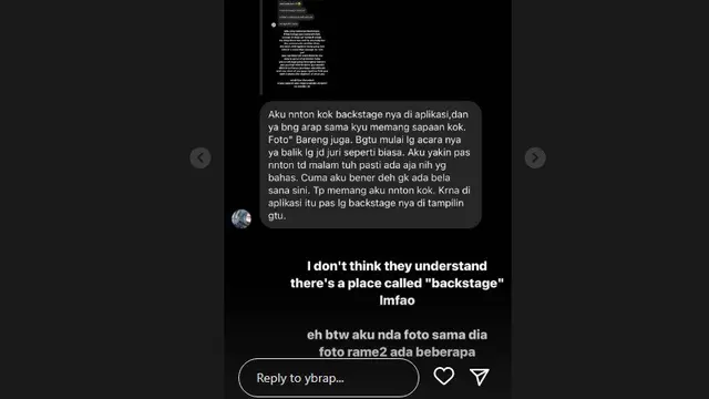 Klarifikasi Reza Arap disebut mengacuhkan Kyuhyun Super Junior (Foto: IG ybrap)