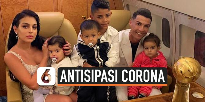 VIDEO: Antisipasi Corona, Cristiano Ronaldo Ajari Anak Cara Cuci Tangan