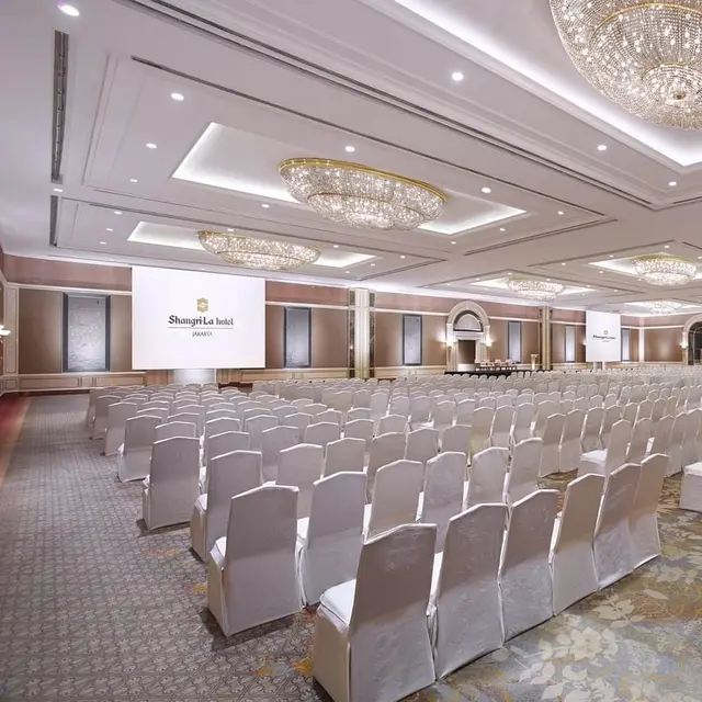 Ballroom Hotel Shangri-La yang akan menjadi tempat berlangsungnya debat Capres keempat