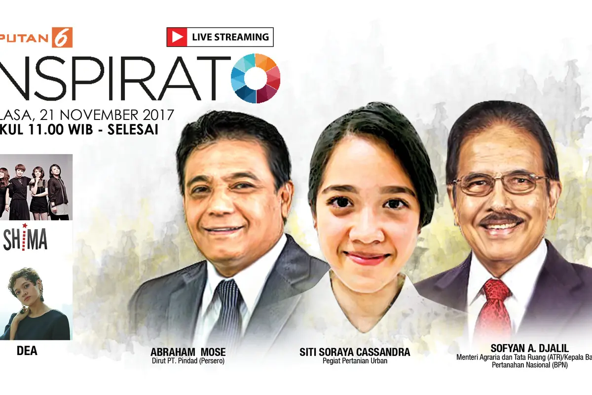 Saksikan Inspirato Bersama 3 Tokoh Inspiratif Indonesia