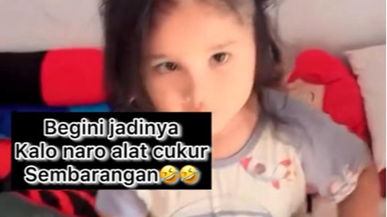 Bikin Ngakak, Dua Bocah Ini Dibuat Kapok Usai Main Alat Cukur yang Ditemuinya