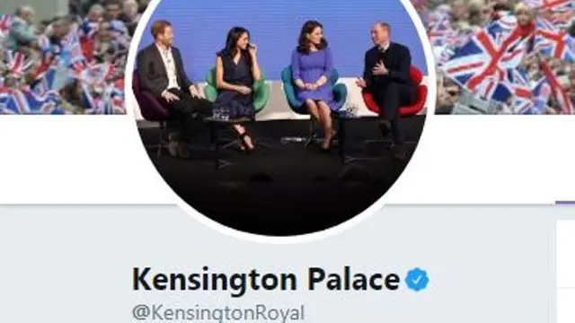 Meghan Markle sudah ada di gambar profil akun Twitter @KensingtonPalace (screenshoot Twitter/Kensington Palace)