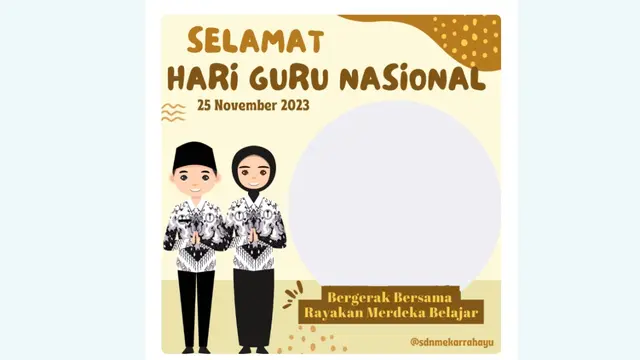 Bagaimana jika kamu ingin ikut menyemarakkan peringatan Hari Guru Nasional 2023? Salah satu caranya kamu bisa membuat Twibbon Hari Guru Nasional 2023.