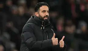 Gol kemenangan dicetak oleh gol cepat Alejandro Garnacho saat pertandingan baru berjalan 49 detik, lalu diikuti dua gol Rasmus Hojlund. (AFP/Oli Scarff)