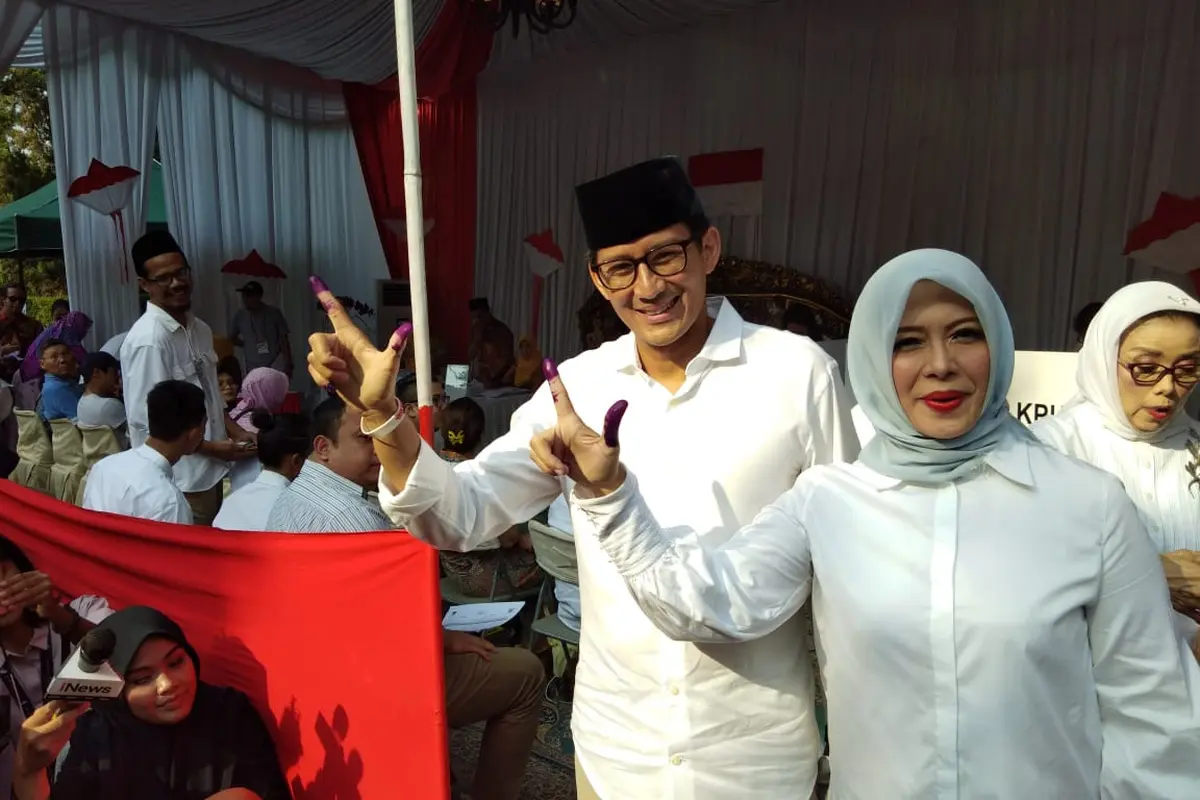 alon wakil presiden Sandiaga Uno