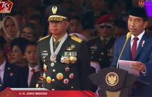 Momen Presiden Jokowi Sampaikan Terima Kasih Khusus untuk Prabowo Subianto di HUT ke-79 TNI