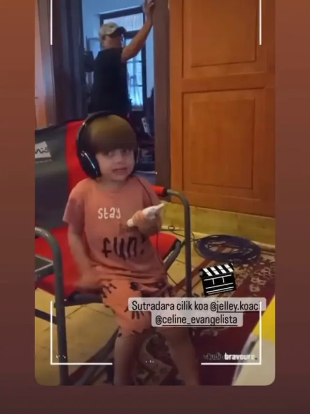 Potret Anak Celine Evangelista yang main bareng anak seumuran di Klaten, Jawa Tengah