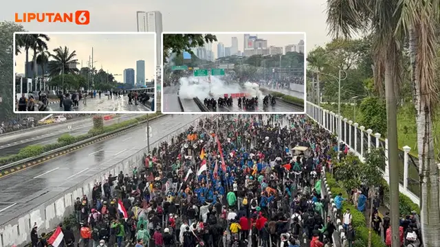 Banner Infografis Kronologi Demo 28 Agustus 2025 Berujung Ricuh.