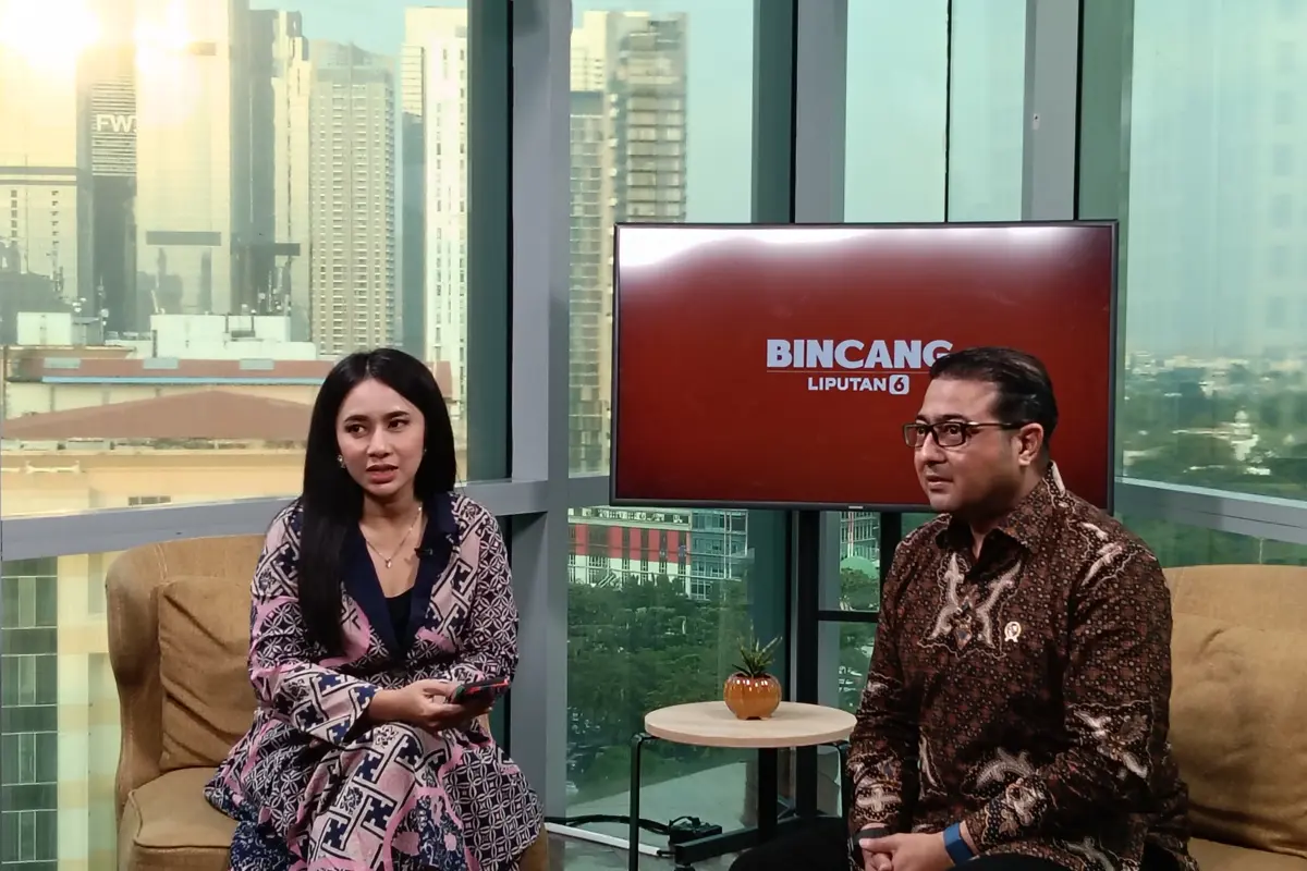 Menteri Ekonomi Kreatif Teuku Rifky Harsya saat sesi bincang dengan Liputan6.com. (Foto: Liputan6.com/Maulandy R)