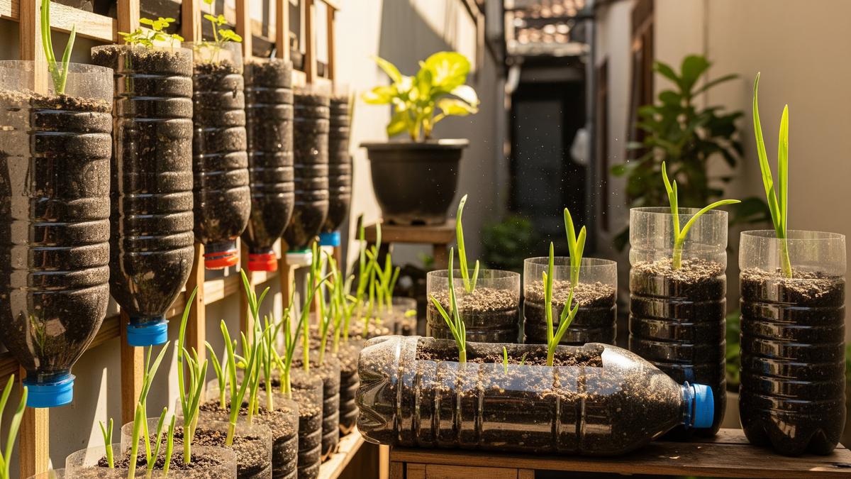 Cara Menanam Bawang Putih di Botol Plastik, Praktis untuk Pekarangan Sempit dan Mudah Dipanen