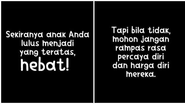 Status Wali Kelas Tentang Nilai Ujian Anak Ini Menyentuh Banget