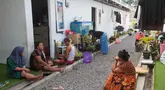 Suasana lingkungan Hunian Sementara (Huntara) di Jalan Kramat Raya, Jakarta, Selasa (8/9/2026). Dari 324 unit yang tersedia, sebanyak 69 unit telah dihuni warga eks bantaran rel Pasar Gaplok, Senen. (KLY/Budy Santoso)