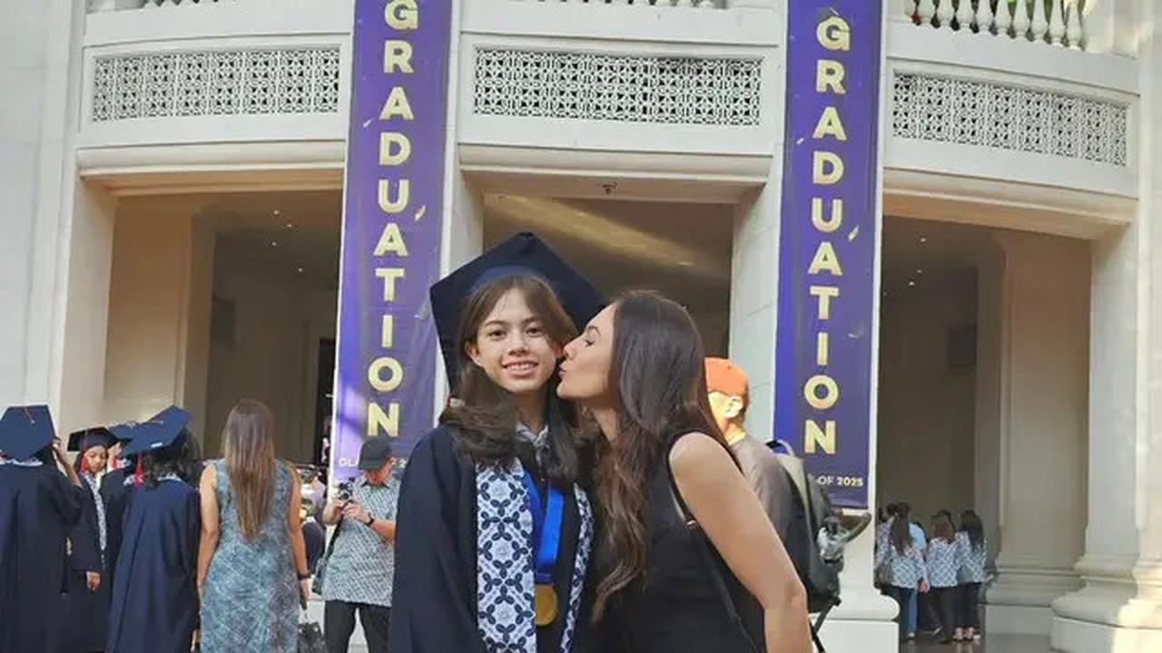 7 Fashion Wulan Guritno Hadiri Wisuda Anak, Tampil Cantik Elegan Pakai Outfit Serba Hitam