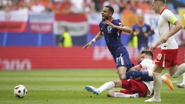 Foto: Eks MU Jadi Penentu Comeback Belanda, Cetak Gol Kemenangan ke Gawang Polandia pada Laga Grup D Euro 2024
