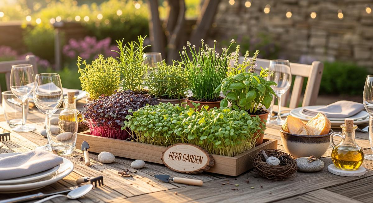 Ide Foodscape Kreatif dengan Microgreens dan Herbal/Gemini AI