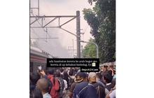 Asap Muncul dari Atas Gerbong KRL di Stasiun Universitas Pancasila, Perjalanan Terganggu