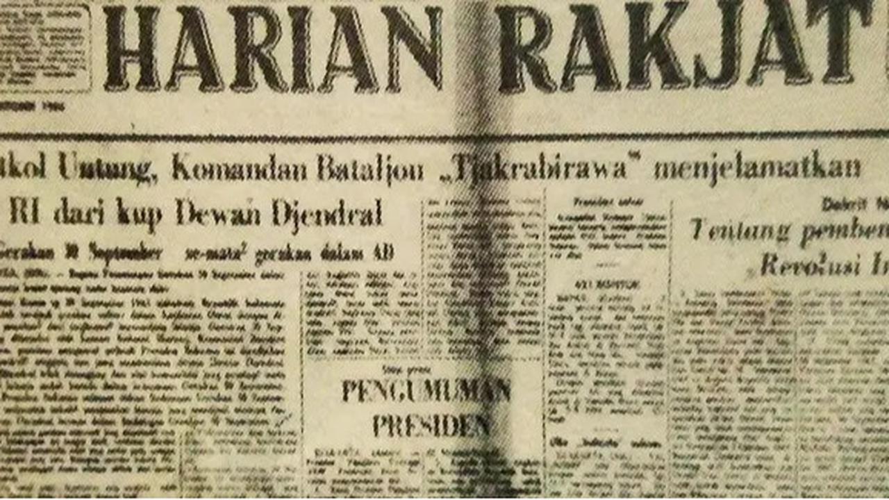 2 Oktober Surat Kabar Harian Rakjat Milik PKI Berhenti Beredar, Ini Sepak Terjangnya