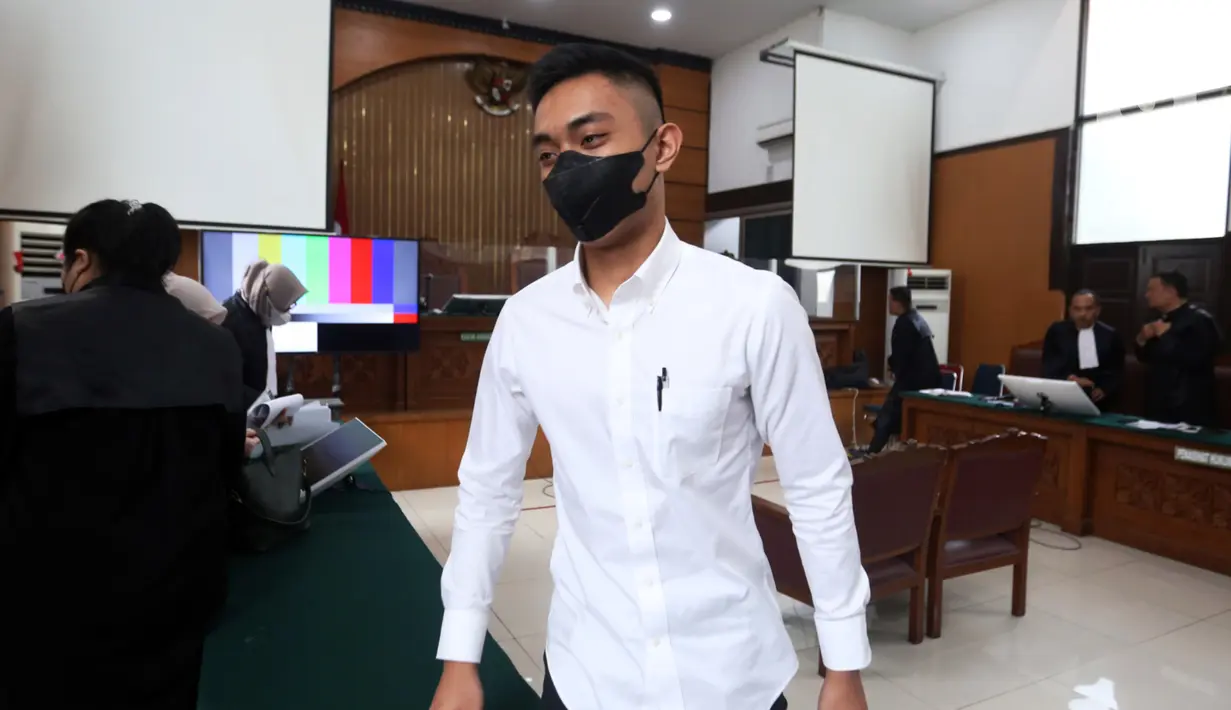 "Mario Dandy terbukti bersalah melakukan tindak pidana penganiayaan berat dengan rencana terlebih dahulu," ucap Jaksa. (Liputan6.com/Johan Tallo)