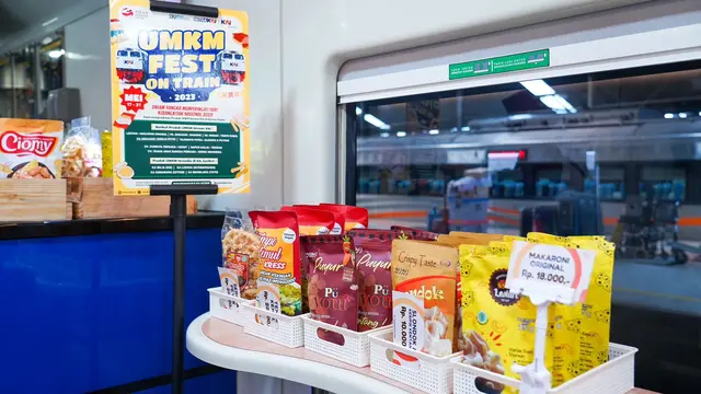 KAI berkolaborasi dengan KAI Services menyelenggarakan UMKM Fest on Train 2023